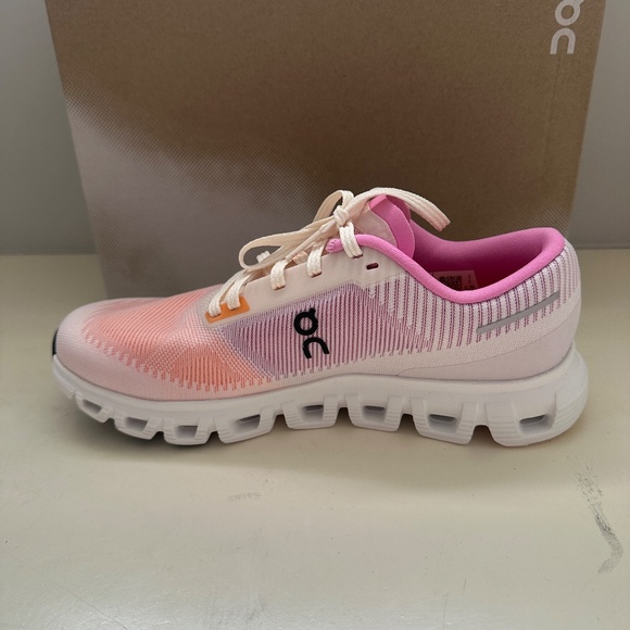 NIB On Cloud 6 Push Women's 7.5 - Tangerine / Raspberry pink and orange - Picture 6 of 10